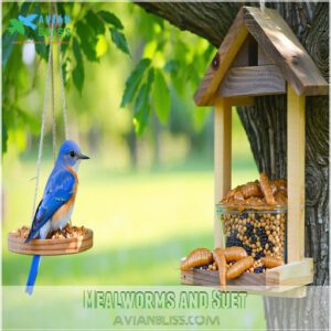 Mealworms and Suet