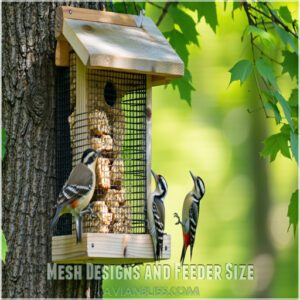 Mesh Designs and Feeder Size