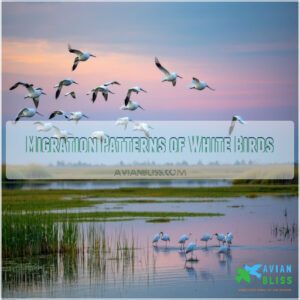 Migration Patterns of White Birds