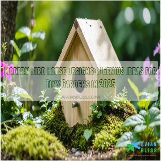 modern bird house designs for small gardens