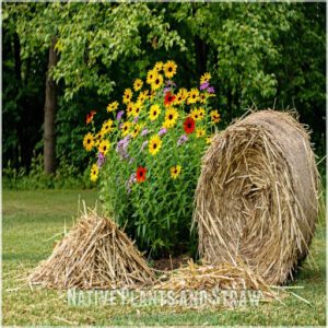 Native Plants and Straw