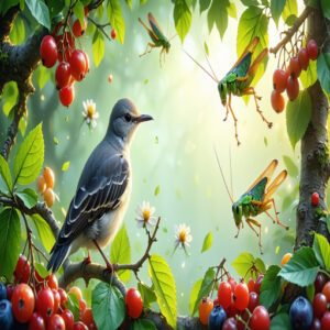 Natural Diet of Mockingbirds in The Wild