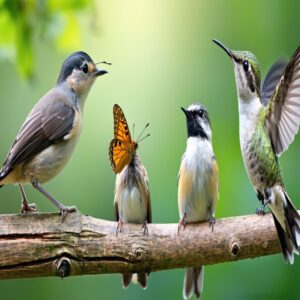 Nuthatches, Chickadees, Grosbeaks, and Hummingbirds as Butterfly Eaters