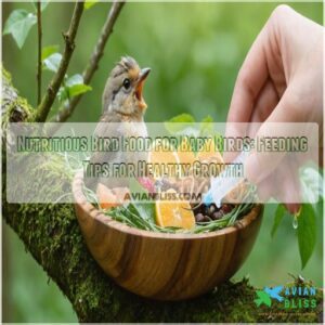 nutritious bird food for baby birds