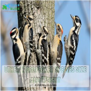 Other Woodpecker Species Size and Weight