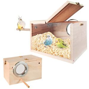 Parakeet Nesting Box, Transparent Bird