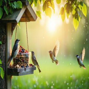 Peak Feeding Times for Birds at Feeders