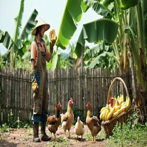 Preparing Banana Peels