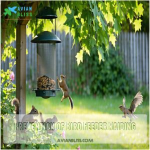 Prevention of Bird Feeder Raiding