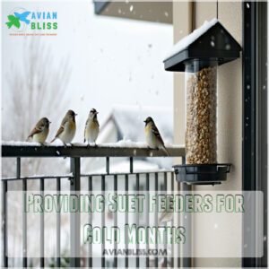 Providing Suet Feeders for Cold Months