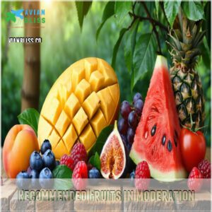 Recommended Fruits in Moderation