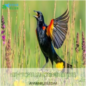 Red-winged Blackbird Behavior