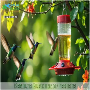 Regular Cleaning of Feeders