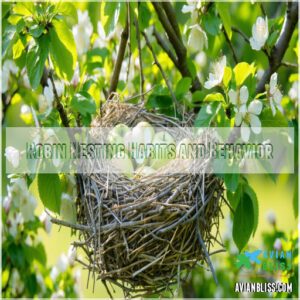 Robin Nesting Habits and Behavior