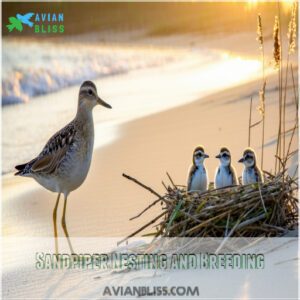 Sandpiper Nesting and Breeding