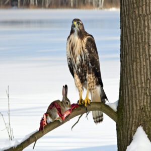 Scavenging Behavior of Hawks