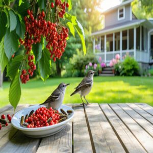 Seasonal Changes in Mockingbird Feeding Habits