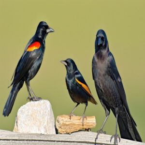 Size and Shape of Black Birds in Texas