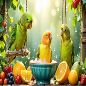 Small Parrot Species and Lovebirds