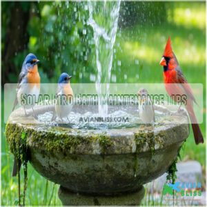 Solar Bird Bath Maintenance Tips