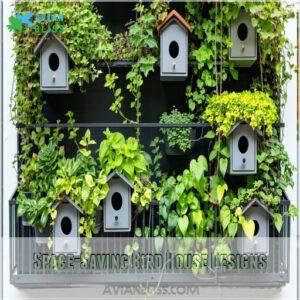 Space-Saving Bird House Designs