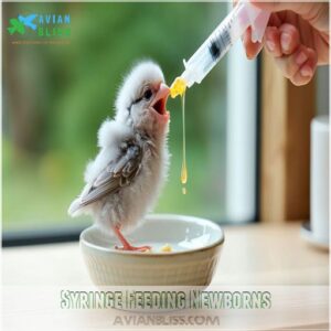 Syringe Feeding Newborns