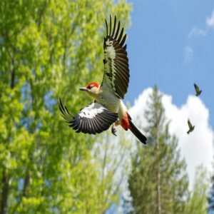 Tail and Wing Characteristics of Woodpeckers