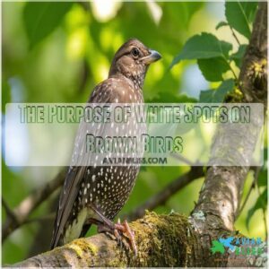 The Purpose of White Spots on Brown Birds