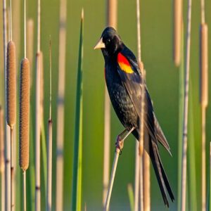 The Red-winged Blackbird