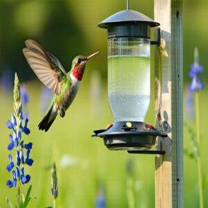 Using Hummingbird Feeders