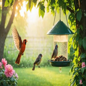 what time of day are birds most active at feeders