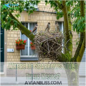 Where Do Sparrows Build Their Nests