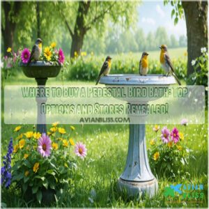 where to buy a pedestal bird bath