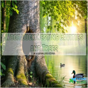 Wood Duck Nesting Cavities and Trees