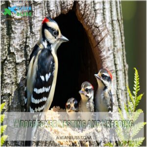 Woodpecker Nesting and Breeding