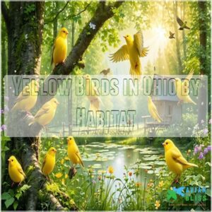 Yellow Birds in Ohio by Habitat