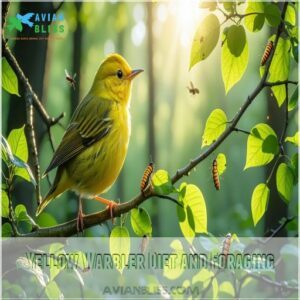 Yellow Warbler Diet and Foraging