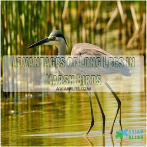 Advantages of Long Legs in Marsh Birds