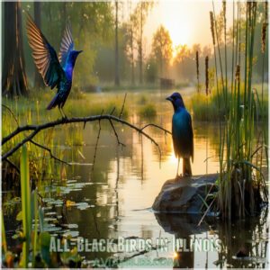 All-Black Birds in Illinois