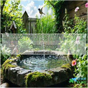 Attracting Birds With Natural Bird Baths