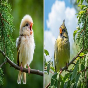 Baby Versus Adult Birds