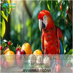 Benefits for Parrot Health and Well-being