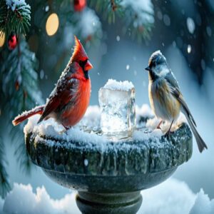 Bird Friendly Birdbath Features