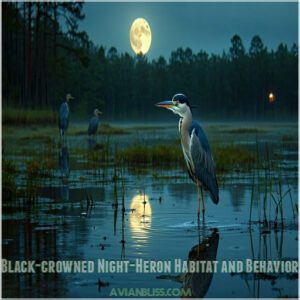 Black-crowned Night-Heron Habitat and Behavior