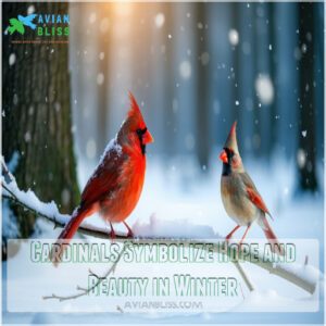 Cardinals Symbolize Hope and Beauty in Winter