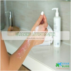 Cleaning Affected Skin