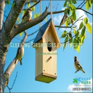 Cleaning Birdhouses for Finches