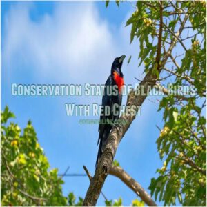 Conservation Status of Black Birds With Red Chest