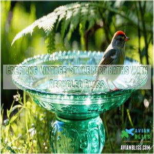 Creating Vintage-Style Bird Baths With Recycled Glass