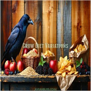 Crow Diet Variations